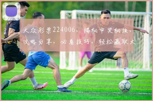 大众彩票224006，揭秘中奖秘诀，攻略分享，必看技巧，轻松赢取大奖